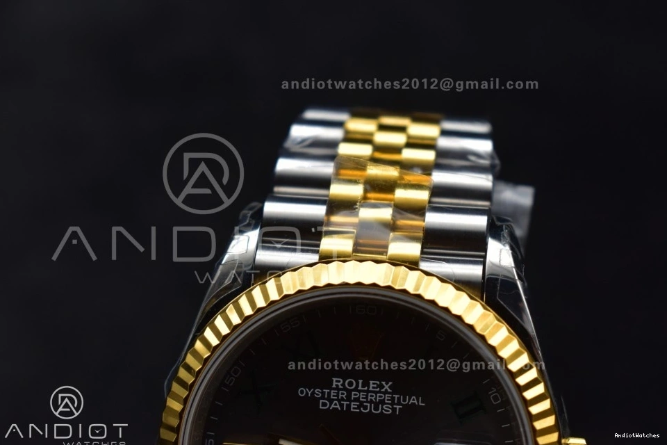 1:1 VS 36 904L Jubilee on DateJust Gray Marker ModernLook Steel VSF Best Roman SS RG Dial 578 Edition 126231 Bracelet Green 0725